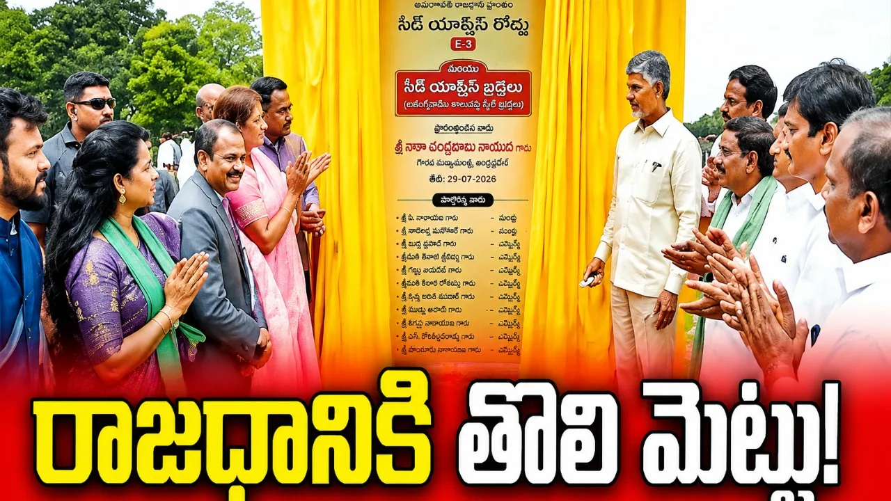 అమరావతికి సీడ్‌ యాక్సెస్‌ రోడ్డు తొలి అడుగు.. అభివృద్ధిని ఎవరూ ఆపలేరు: సీఎం చంద్రబాబు