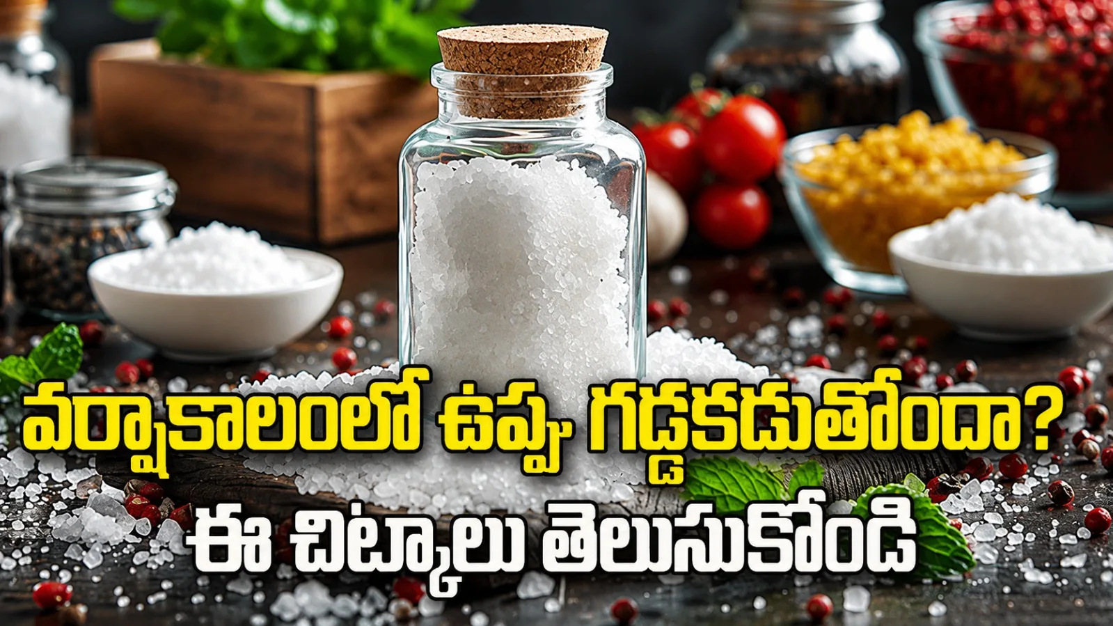 వర్షాకాలంలో ఉప్పు గడ్డకడుతోందా? ఈ సింపుల్ చిట్కాలతో తేమకు చెక్!