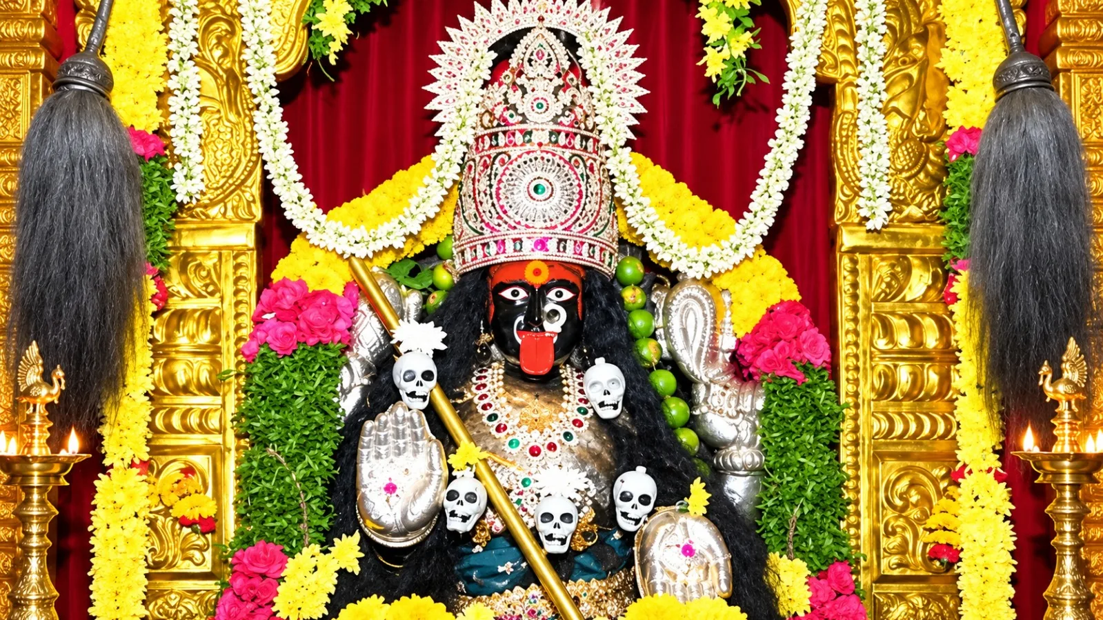 మహర్నవమి వేళ మహిషాసురమర్ధినిగా అమ్మవారి దర్శనం.. యాదాద్రిలో ఆయుధ పూజలు